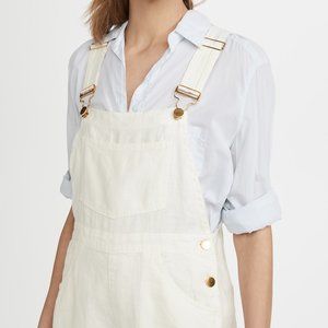 WeWoreWhat Basic Linen Overalls - White